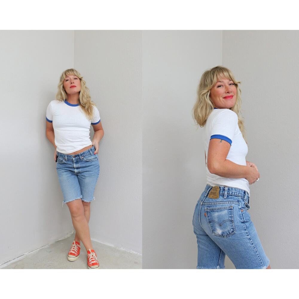 Early 1990's Vintage Levi's 517 Cutoff Jean Shorts ~ Women's SM MD 31" 32" Waist